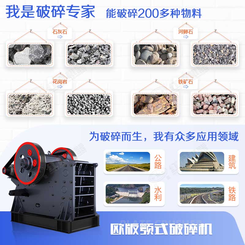 顎式破碎機能力強、應用范圍廣