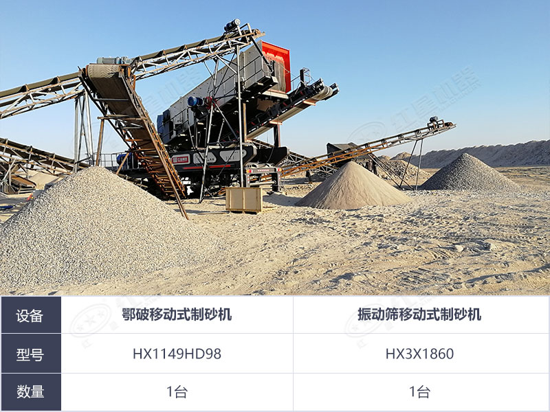移動(dòng)式石灰石制砂生產(chǎn)線 移動(dòng)式石灰石制砂生產(chǎn)線