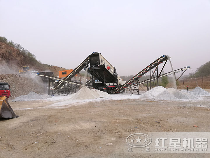 流動破碎機生產現(xiàn)場