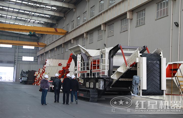 用戶來廠考察，親眼了解移動式制砂機詳情